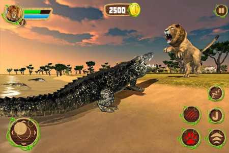 اسکرین شات بازی Furious Lion Vs Angry Anaconda Snake 4