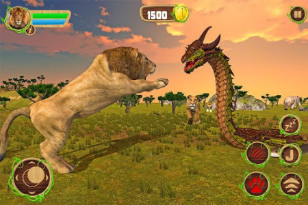 اسکرین شات بازی Furious Lion Vs Angry Anaconda Snake 1