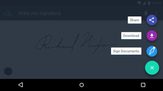 اسکرین شات برنامه Just Sign : Create your signature 4