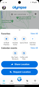 اسکرین شات 2 برنامه Glympse - Share GPS location