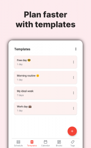 اسکرین شات برنامه TimeTune - Schedule Planner 2