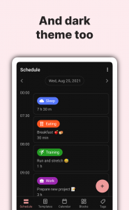 اسکرین شات برنامه TimeTune - Schedule Planner 8