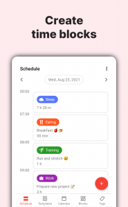 اسکرین شات 1 برنامه TimeTune - Schedule Planner