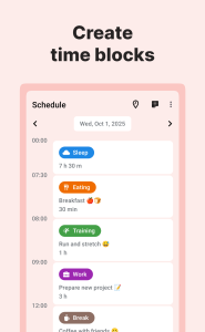 اسکرین شات 1 برنامه TimeTune - Schedule Planner