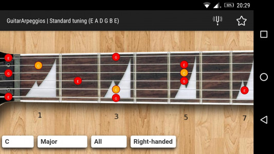 اسکرین شات 1 برنامه GuitarArpeggios