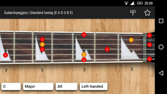 اسکرین شات برنامه GuitarArpeggios 4