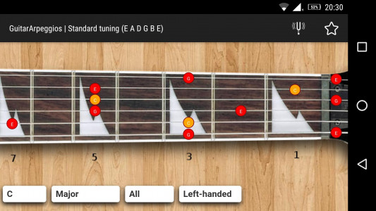 اسکرین شات 4 برنامه GuitarArpeggios