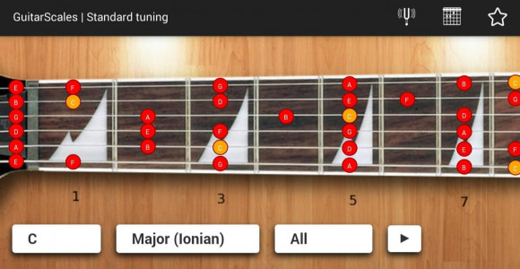 اسکرین شات 1 برنامه GuitarScales
