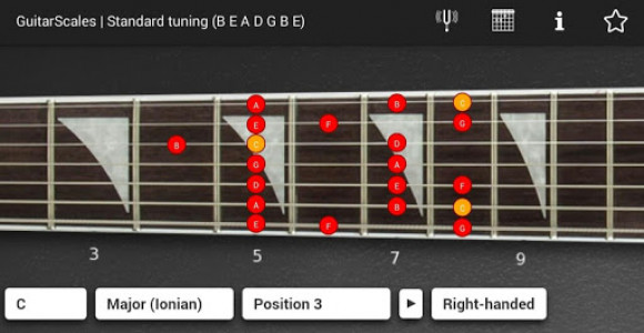 اسکرین شات برنامه GuitarScales (7 strings) 2