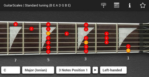 اسکرین شات برنامه GuitarScales (7 strings) 3