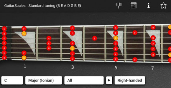 اسکرین شات برنامه GuitarScales (7 strings) 1