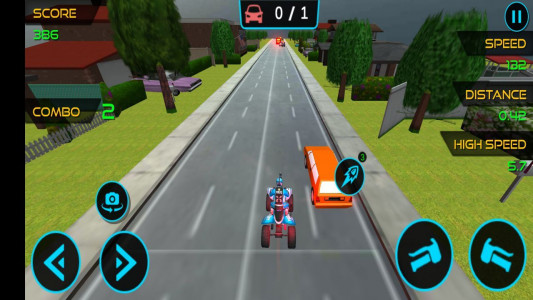 اسکرین شات بازی بازی موتور چهارچرخ پلیس جنگی 3