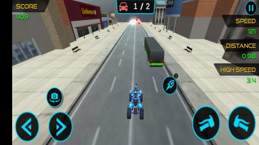 اسکرین شات بازی بازی موتور چهارچرخ پلیس جنگی 4