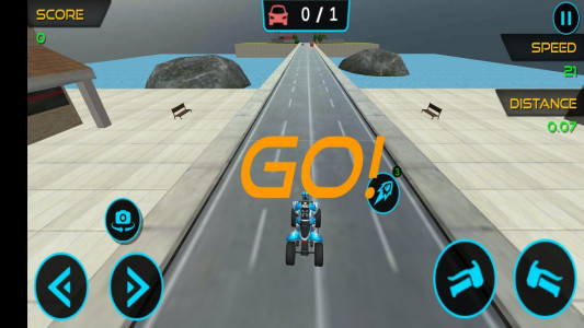 اسکرین شات بازی بازی موتور چهارچرخ پلیس جنگی 1