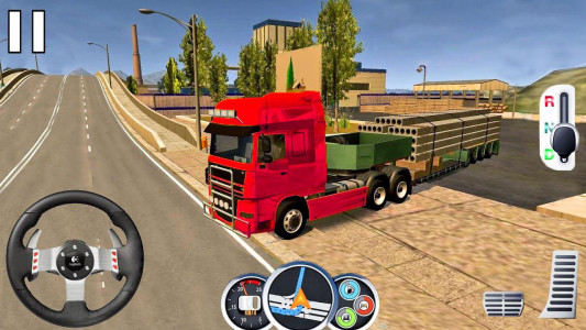 اسکرین شات برنامه US Heavy Modern Truck Driving 2