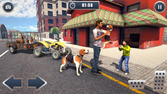 اسکرین شات برنامه ATV Bike Dog Transporter Cart Driving: Dog Games 4