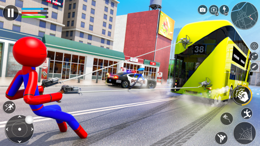 اسکرین شات 6 بازی Spider Game-Stickman Rope Hero