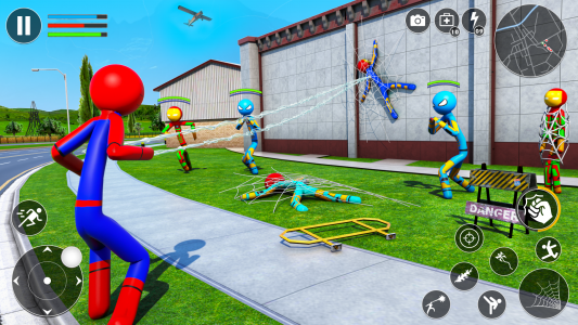 اسکرین شات 3 بازی Spider Game-Stickman Rope Hero