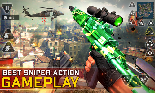 اسکرین شات برنامه Sniper Gun Shooting game 1