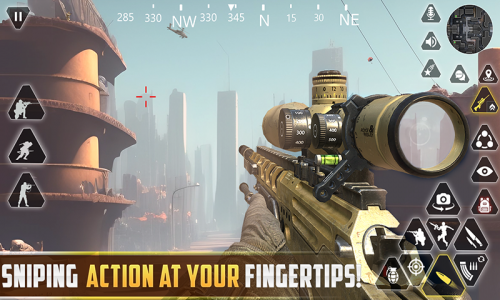 اسکرین شات برنامه Sniper Gun Shooting game 1