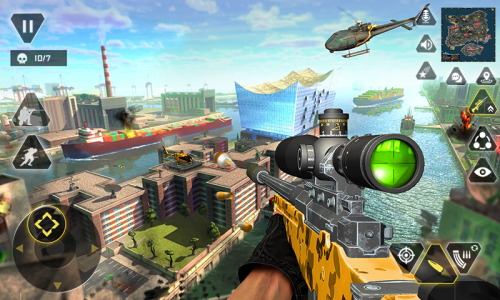 اسکرین شات برنامه Sniper Gun Shooting game 3