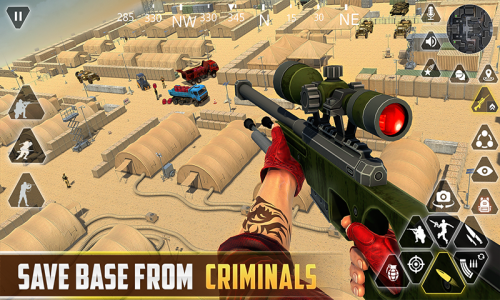 اسکرین شات برنامه Sniper Gun Shooting game 2