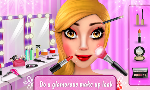 اسکرین شات بازی Girls Makeup & Dress Up Games 3