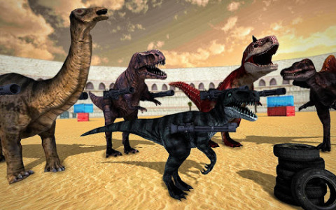 اسکرین شات برنامه Dinosaur City Battle 2019 5