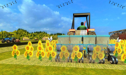 اسکرین شات برنامه New farming simulation 21 : Modern Tractor Sim 3