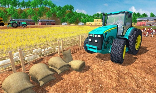 اسکرین شات برنامه New farming simulation 21 : Modern Tractor Sim 1