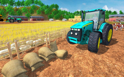 اسکرین شات برنامه New farming simulation 21 : Modern Tractor Sim 7