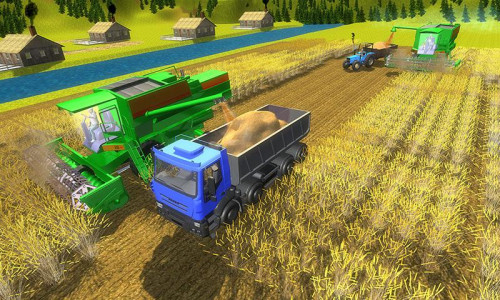 اسکرین شات برنامه New farming simulation 21 : Modern Tractor Sim 5