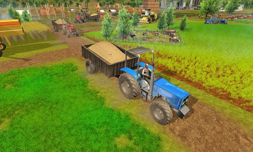 اسکرین شات برنامه New farming simulation 21 : Modern Tractor Sim 6