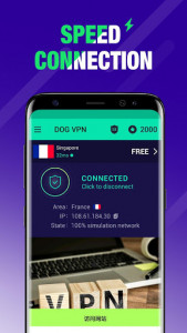 اسکرین شات برنامه DOG VPN- VPN Free Hotspot Proxy & Wi-Fi Security 2