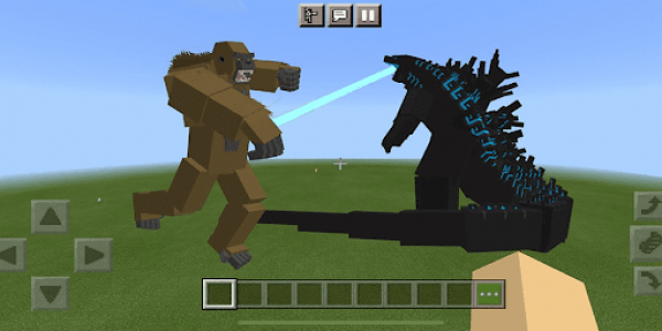 اسکرین شات برنامه War Monster MOD - Godzilla vs Kong Mods For MCPE 2