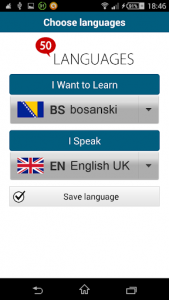 اسکرین شات برنامه Learn Bosnian - 50 languages 2