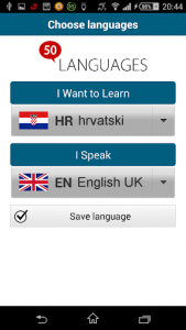 اسکرین شات برنامه Learn Croatian - 50 languages 2