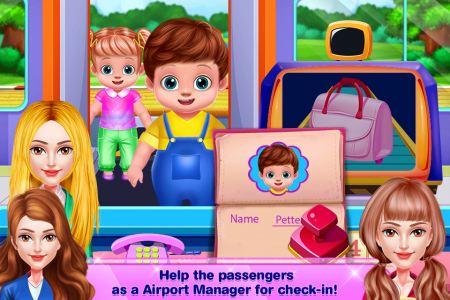 اسکرین شات بازی Flight Attendants Airport Game 1
