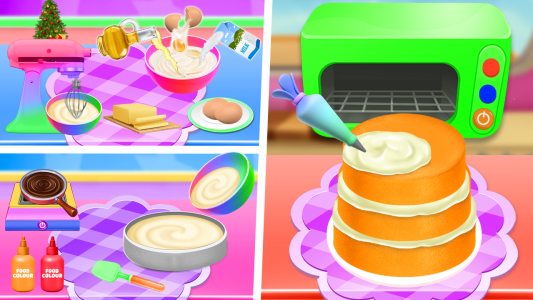 اسکرین شات 2 بازی Christmas Cakes Cooking Bakery