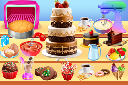 اسکرین شات بازی Doll Bake Tasty Cakes Bakery 1