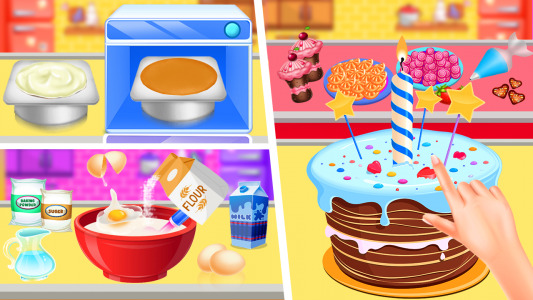 اسکرین شات برنامه Kid Cakes Maker Cooking Bakery 4