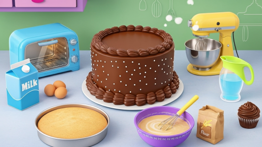اسکرین شات 4 برنامه Kid Cakes Maker Cooking Bakery