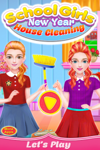 اسکرین شات بازی School Girls New Year Home Cleanup- HouseKeeper 1