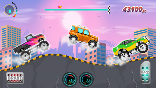 اسکرین شات بازی Kids Cars Hills Racing games 3