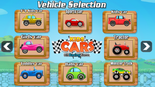 اسکرین شات بازی Kids Cars Hills Racing games 4