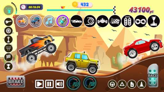 اسکرین شات بازی Kids Cars Hills Racing games 1