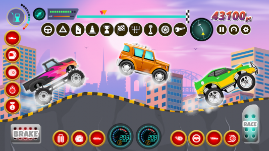 اسکرین شات بازی Kids Cars Hills Racing games 4