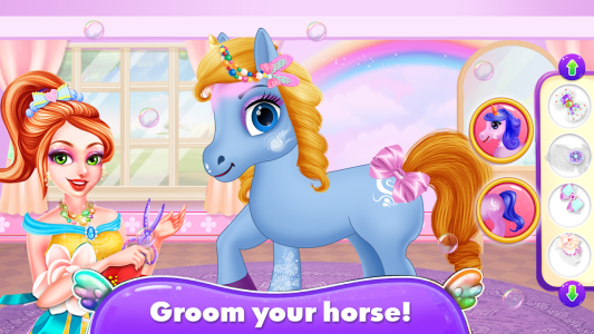 اسکرین شات 2 برنامه Pony Horse Hair Game for Girls