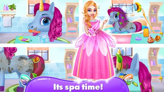 اسکرین شات 4 بازی Princess Unicorn-Pets for Kids