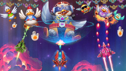 اسکرین شات 1 بازی Chicken Attack: Galaxy Shooter